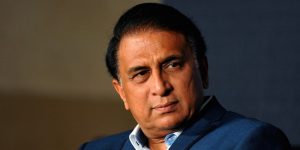 Former Indian cricketer Sunil Gavaskar looks on during the launch of a new album Khamoshi Ki Awaz by Ghazal maestro Pankaj Udhas in Mumbai late November 7, 2014. AFP PHOTO/STR        (Photo credit should read STRDEL/AFP/Getty Images)