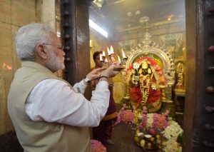 The Prime Minister, Shri Narendra Modi during his visit to Kalibari Temple, in Yangon, Myanmar on September 07, 2017.